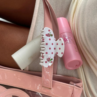 Крабик для Волосся "Coconut Berry Dot" Emi Jay Sweetheart Clip In Coconut Berry Dot